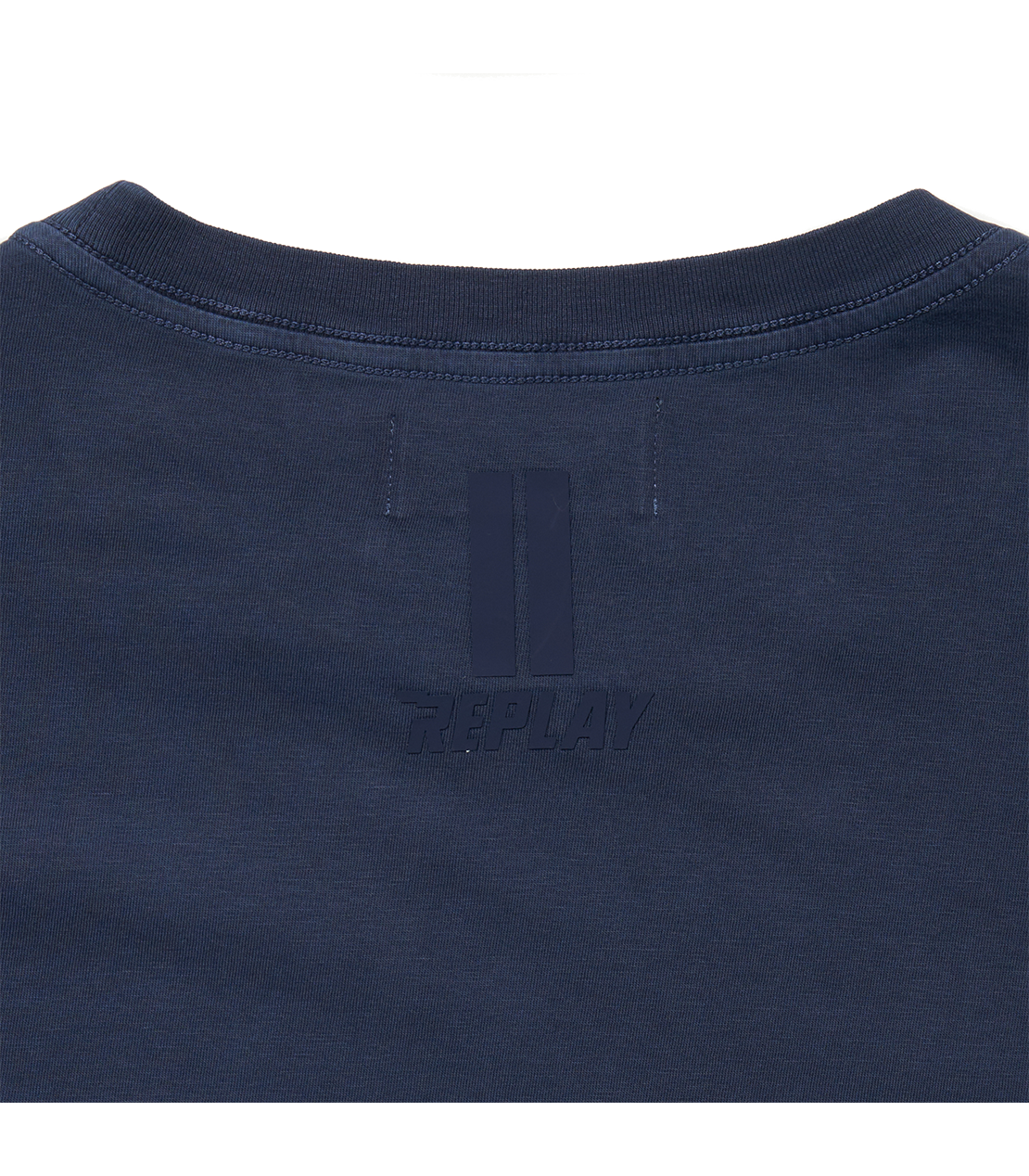 REPLAY MOTORCYCLE ガーメントダイ ロゴプリントTシャツ 詳細画像 インデイゴ 6